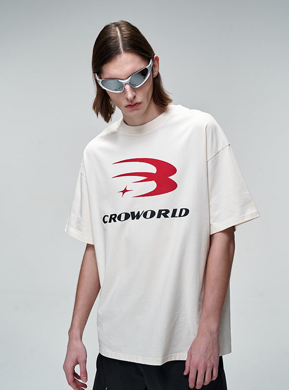 Rivorte™ CROWORLD Baskılı T-Shirt